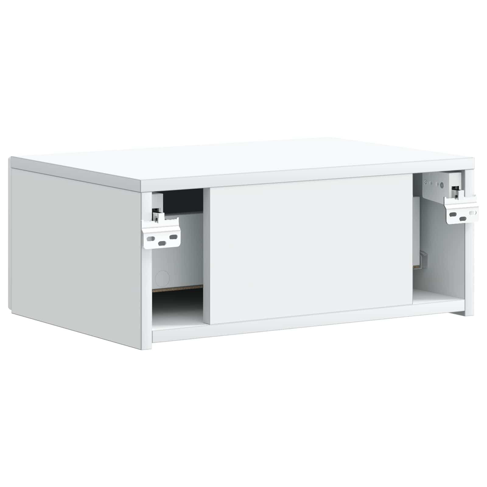 Væghængt Natbord 2 pcs Hvid 49 x 34,5 x 20 cm Konstrueret træ