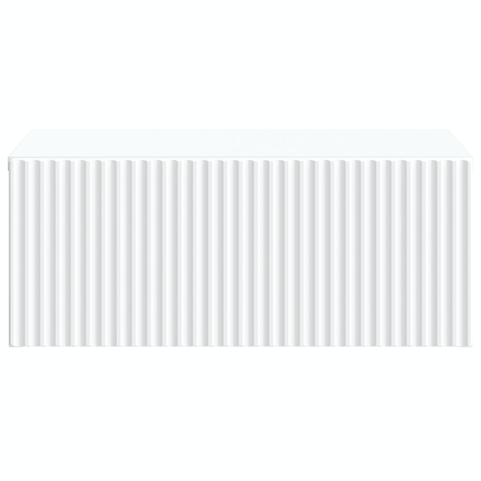 Væghængt Natbord 2 pcs Hvid 49 x 34,5 x 20 cm Konstrueret træ