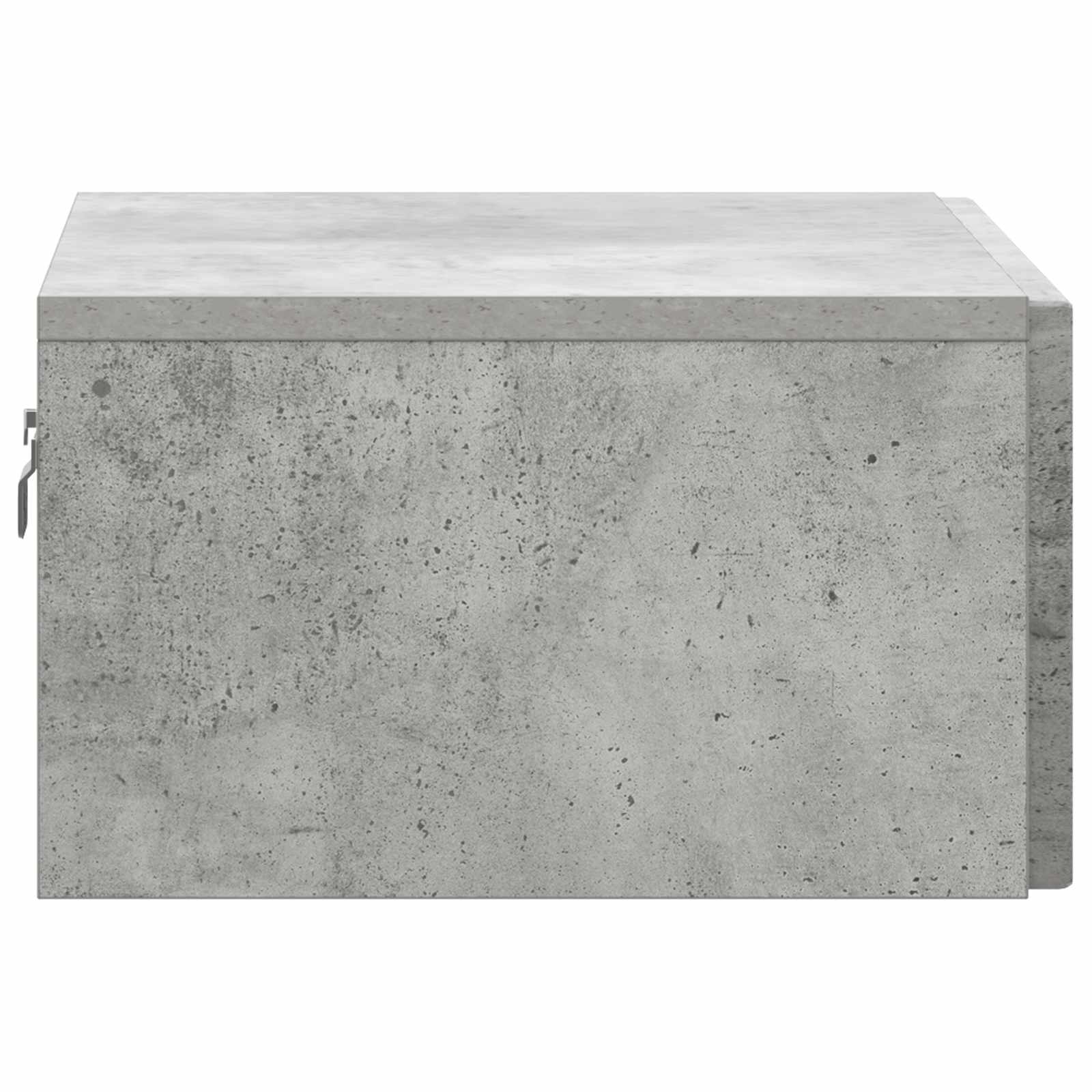 Væghængt Natbord med skuffe 2 pcs Betongrå 49 x 34,5 x 20 cm