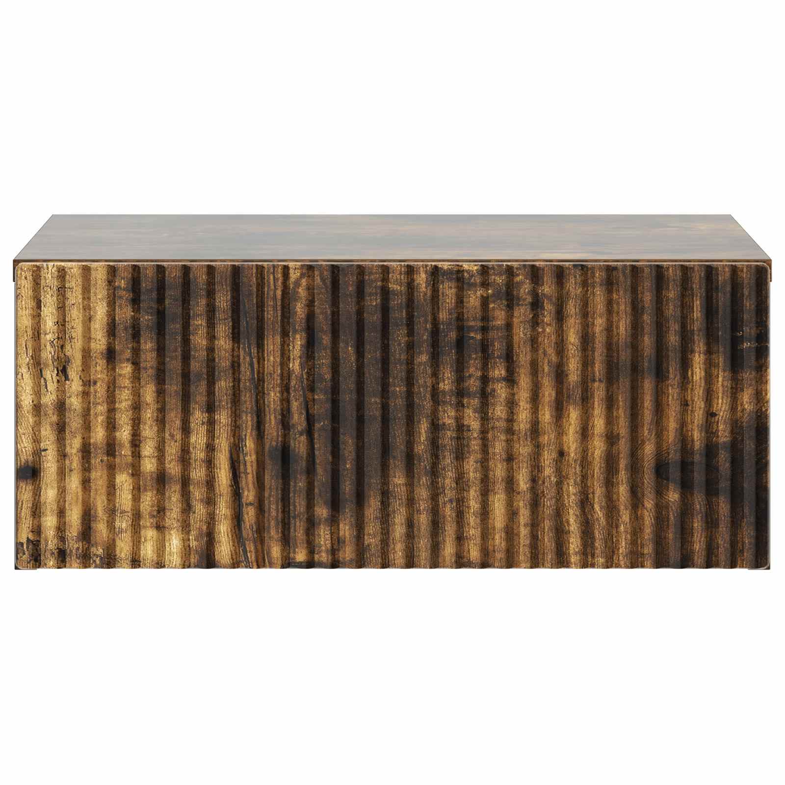 Væghængt Natbord Røget eg 49 x 34,5 x 20 cm Konstrueret træ