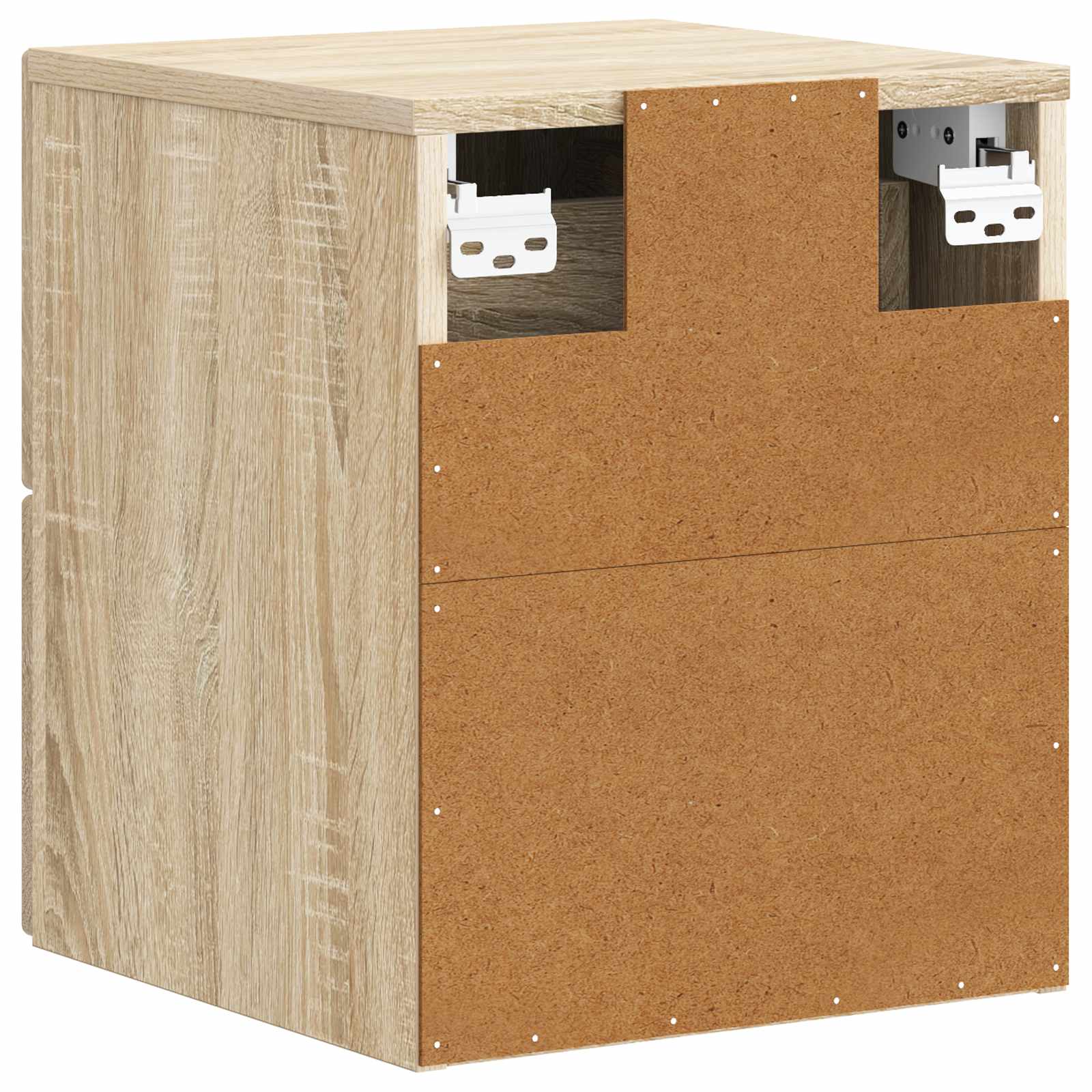 Væghængt Natbord Sonoma-eg 33 x 34,5 x 40 cm Konstrueret træ