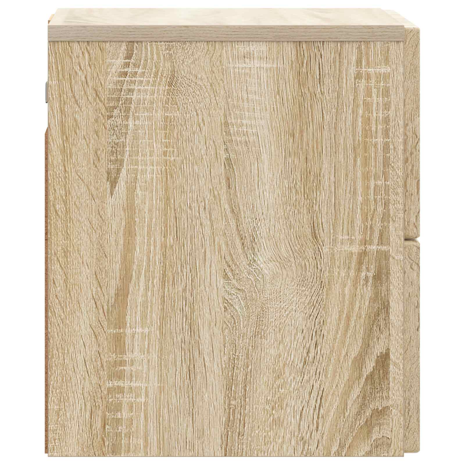 Væghængt Natbord Sonoma-eg 33 x 34,5 x 40 cm Konstrueret træ