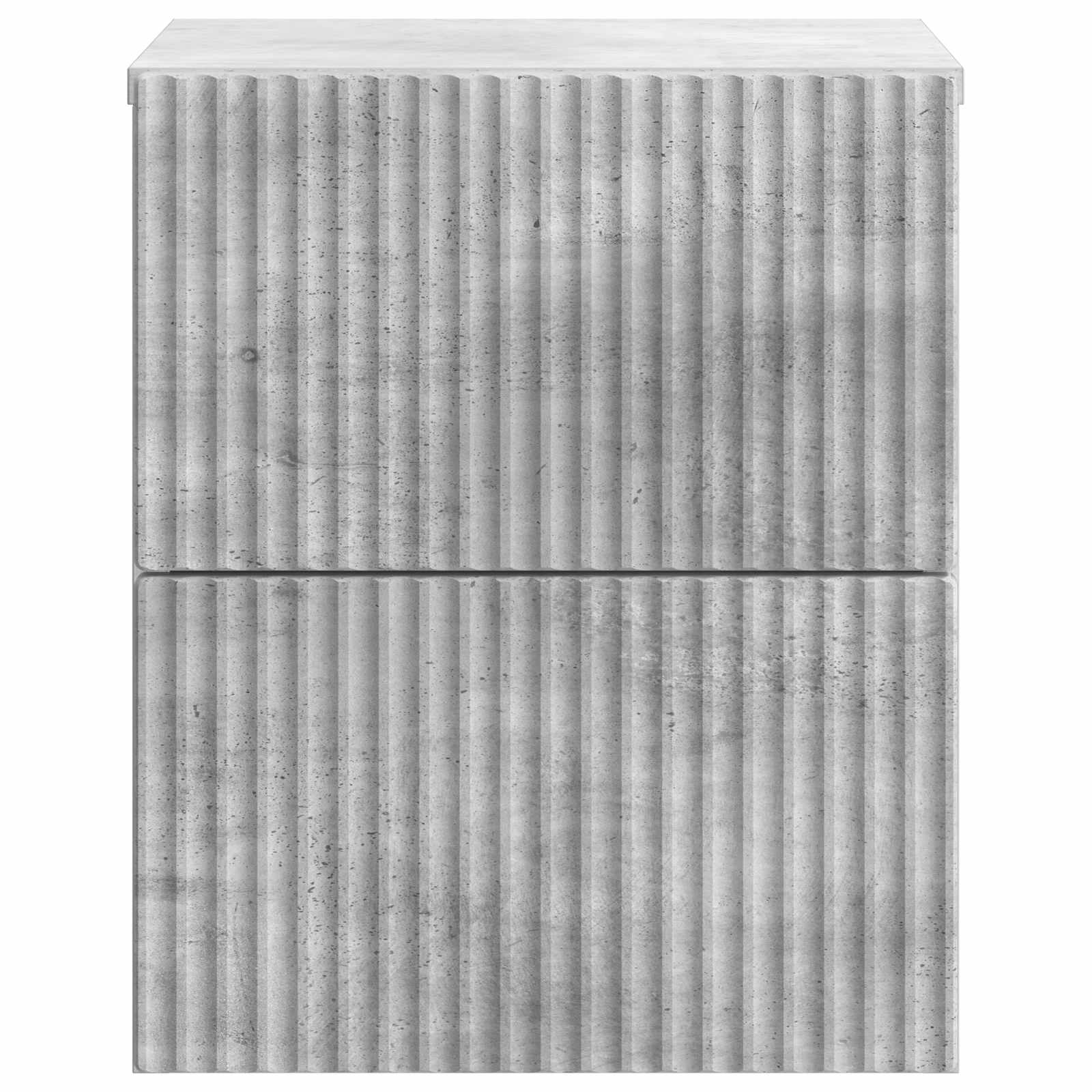 Væghængt Natbord Betongrå 33 x 34,5 x 40 cm Konstrueret træ