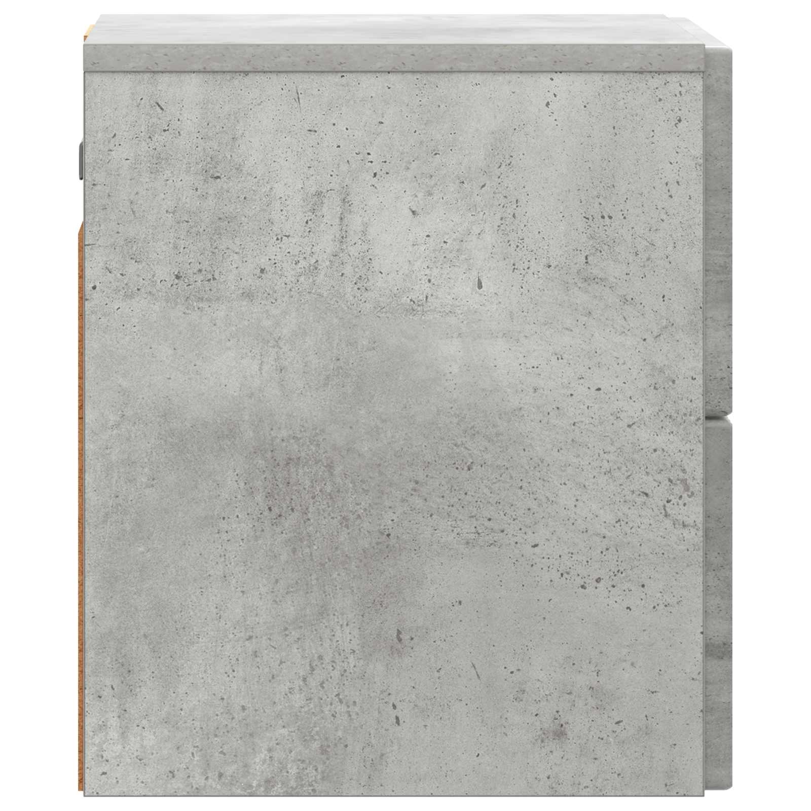 Væghængt Natbord Betongrå 33 x 34,5 x 40 cm Konstrueret træ