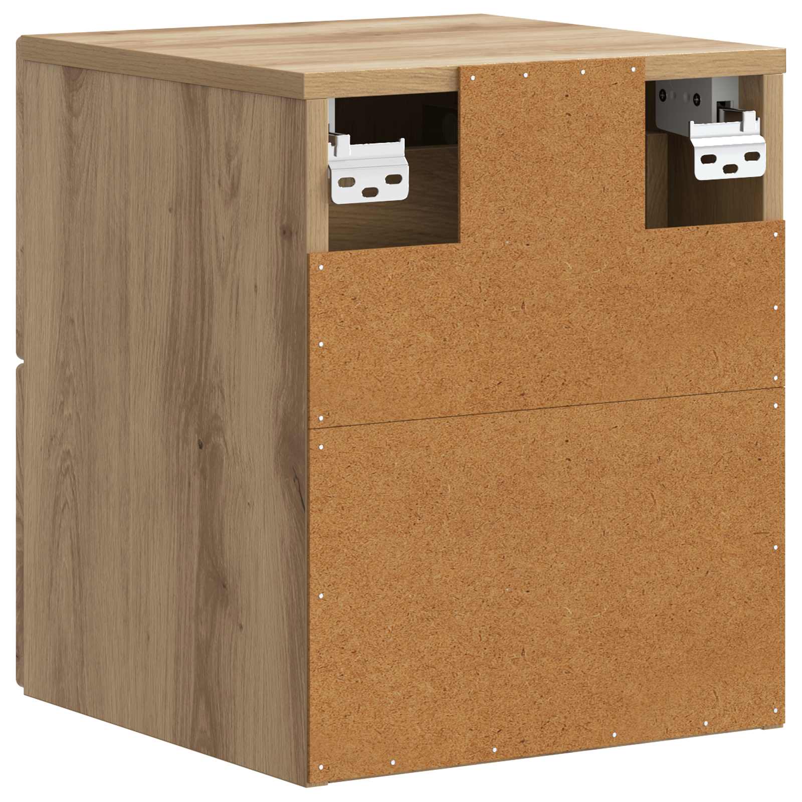 Væghængt Natbord med skuffe 2 pcs Artisan-eg 33 x 34,5 x 40 cm