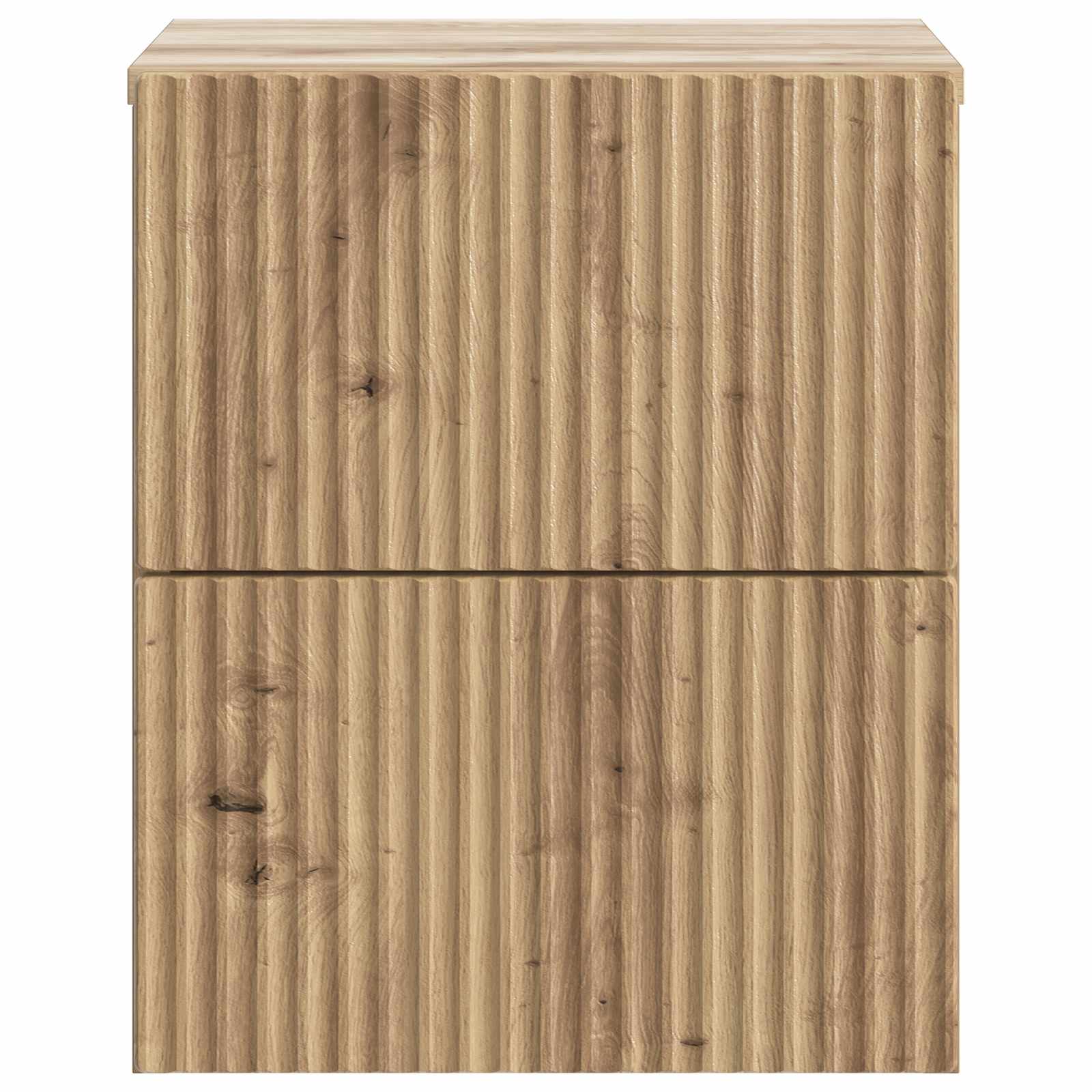 Væghængt Natbord med skuffe 2 pcs Artisan-eg 33 x 34,5 x 40 cm