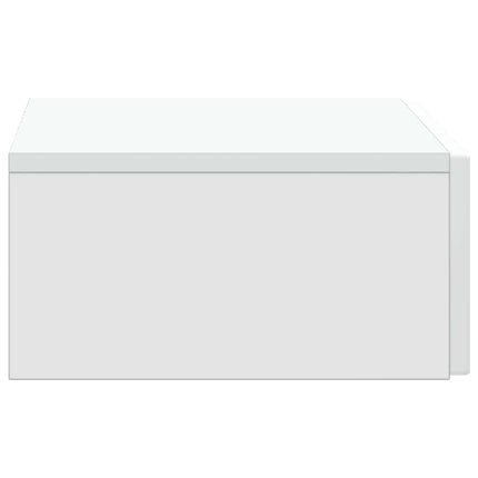 Væghængt Sideskab Hvid 59 x 34,5 x 17 cm Konstrueret træ