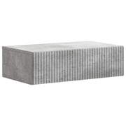 Væghængt Sideskab Betongrå 59 x 34,5 x 17 cm Konstrueret træ
