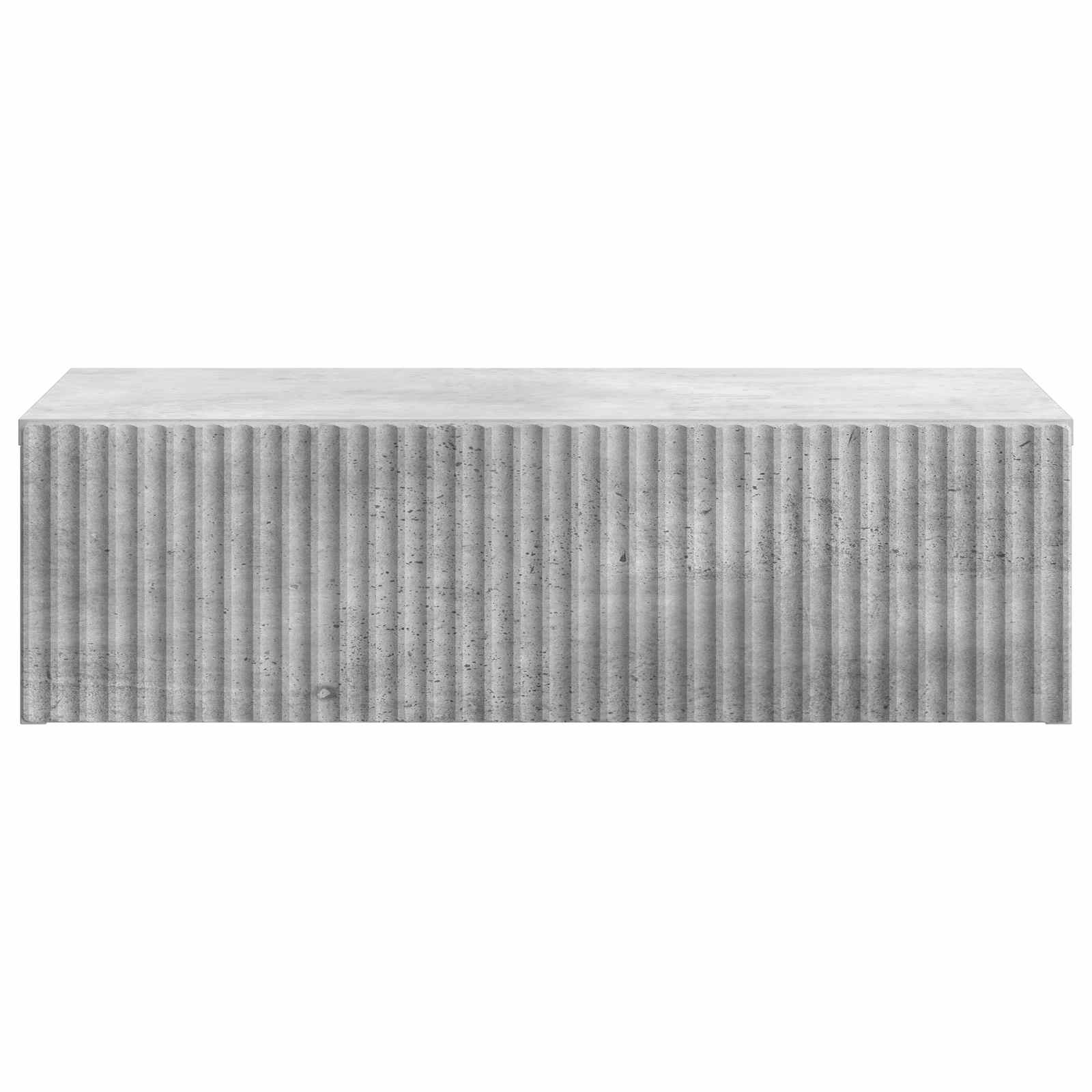 Væghængt Sideskab Betongrå 59 x 34,5 x 17 cm Konstrueret træ