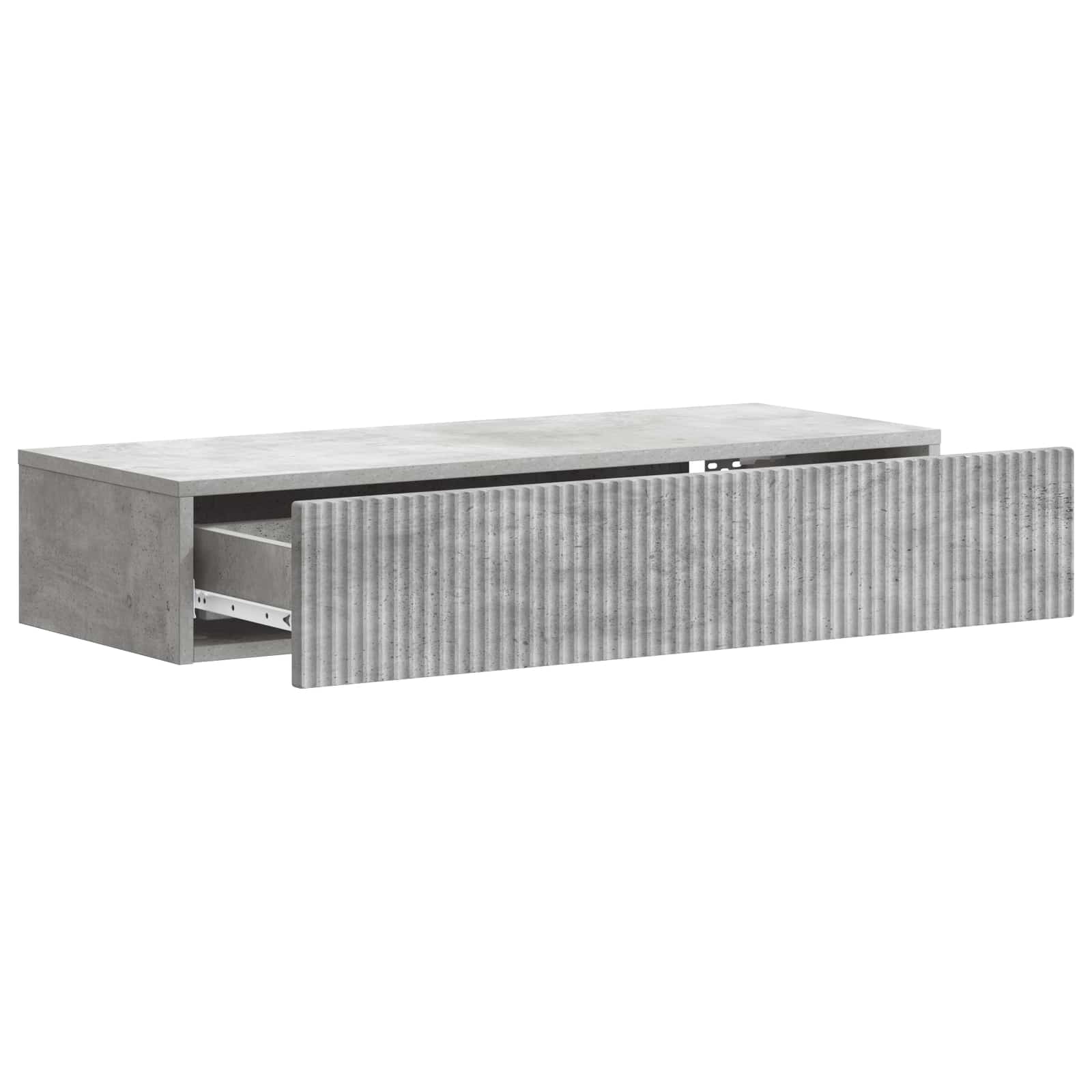 Væghængt Sideskab Betongrå 87,5 x 34,5 x 17 cm Konstrueret træ