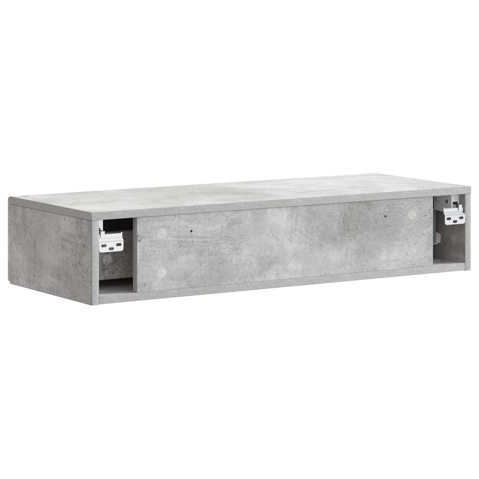 Væghængt Sideskab Betongrå 87,5 x 34,5 x 17 cm Konstrueret træ
