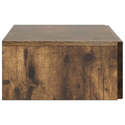 Væghængt Sideskab 87,5 x 34,5 x 17 cm Konstrueret træ Røget eg