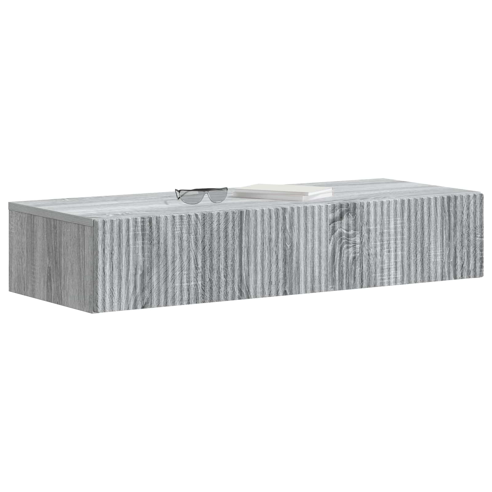Væghængt Sideskab Grå sonoma-eg 87,5 x 34,5 x 17 cm