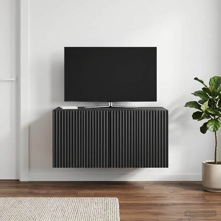 Væghængt TV-skab 59,5 x 41 x 30 cm Sort Konstrueret træ
