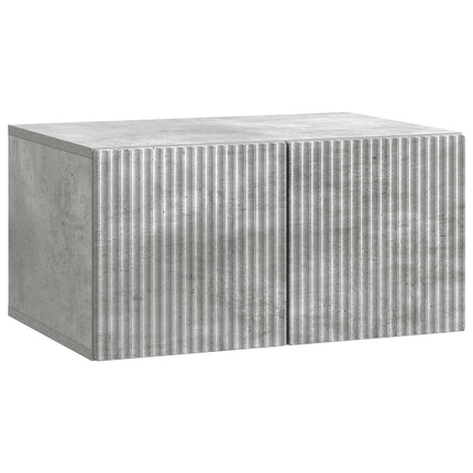 Væghængt TV-skab 59,5 x 41 x 30 cm Betongrå Konstrueret træ