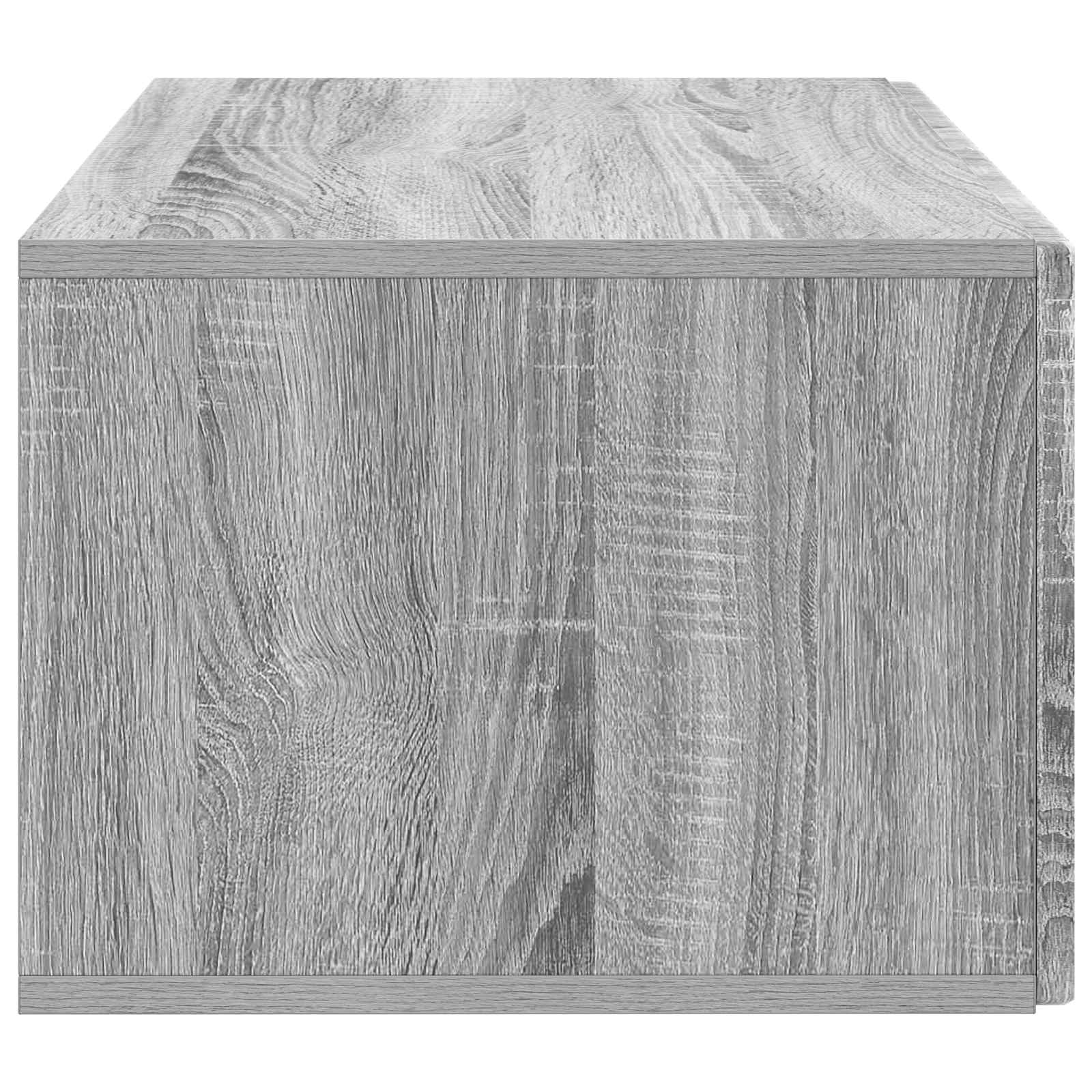 Væghængt TV-skab Vægmonteret Grå sonoma-eg 59,5 x 41 x 30 cm