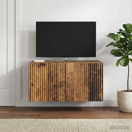 Væghængt TV-skab Gammelt træ 59,5 x 41 x 30 cm Konstrueret træ
