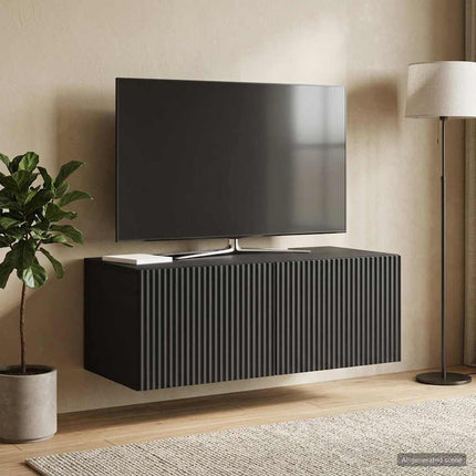 Væghængt TV-skab 78,5 x 41 x 30 cm Sort Konstrueret træ