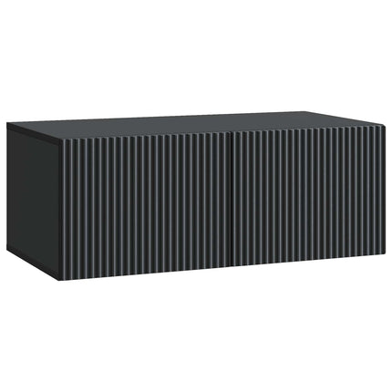 Væghængt TV-skab 78,5 x 41 x 30 cm Sort Konstrueret træ