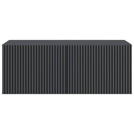 Væghængt TV-skab 78,5 x 41 x 30 cm Sort Konstrueret træ