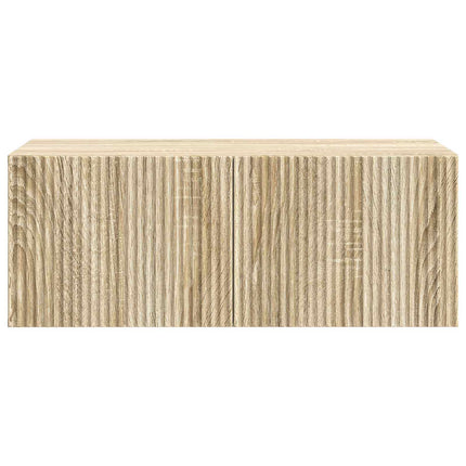 Væghængt TV-skab 78,5 x 41 x 30 cm Sonoma-eg Konstrueret træ