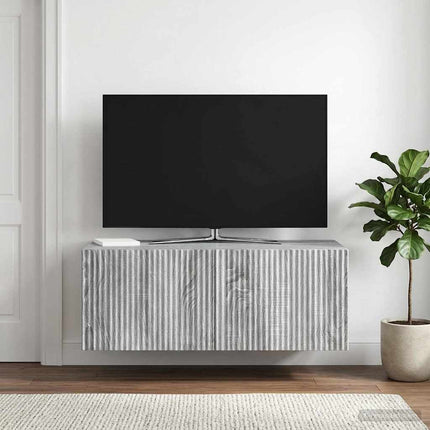 Væghængt TV-skab 78,5 x 41 x 30 cm Grå sonoma-eg