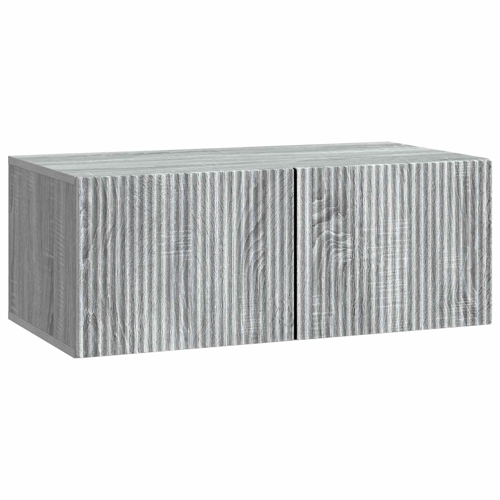 Væghængt TV-skab Vægmonteret Grå sonoma-eg 78,5 x 41 x 30 cm