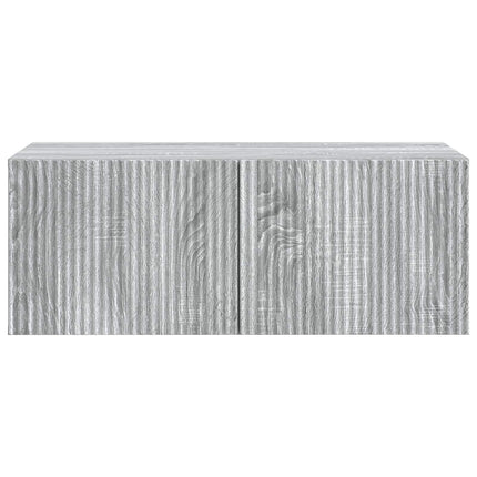 Væghængt TV-skab 78,5 x 41 x 30 cm Grå sonoma-eg