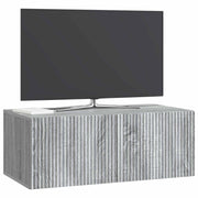 Væghængt TV-skab Vægmonteret Grå sonoma-eg 78,5 x 41 x 30 cm