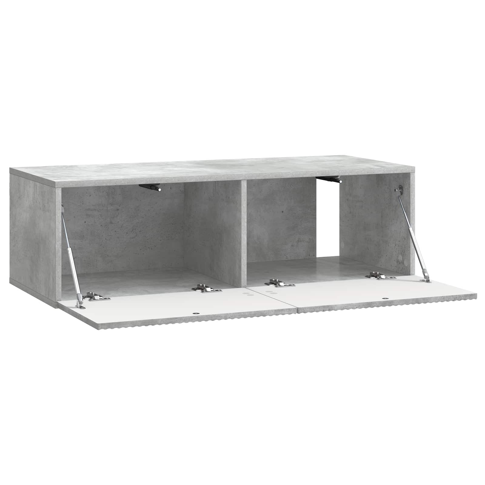 Væghængt TV-skab Betongrå 98 x 41 x 30 cm Konstrueret træ