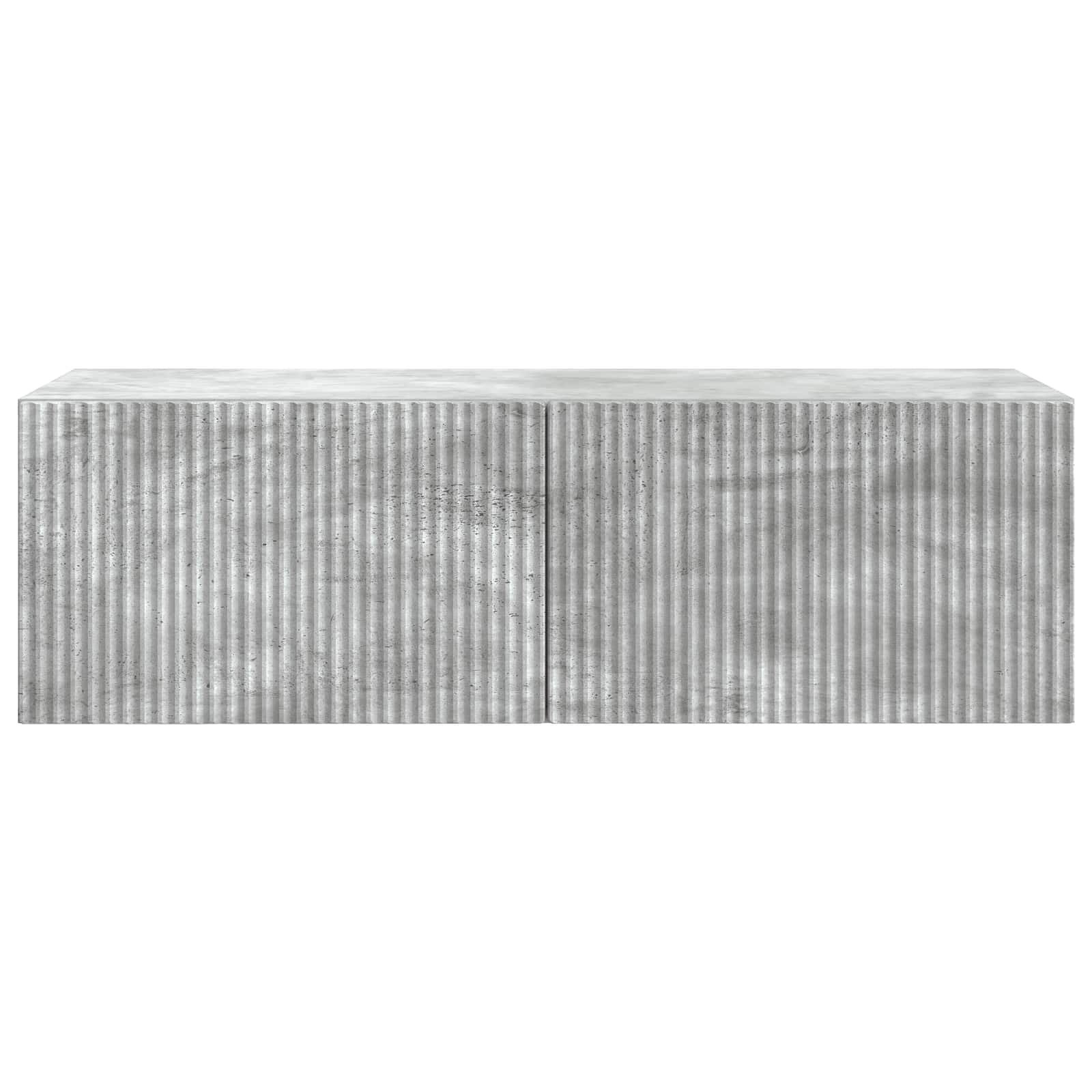 Væghængt TV-skab Betongrå 98 x 41 x 30 cm Konstrueret træ