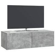 Væghængt TV-skab Betongrå 98 x 41 x 30 cm Konstrueret træ