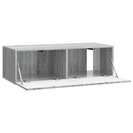 Væghængt TV-skab 98 x 41 x 30 cm Grå sonoma-eg Konstrueret træ
