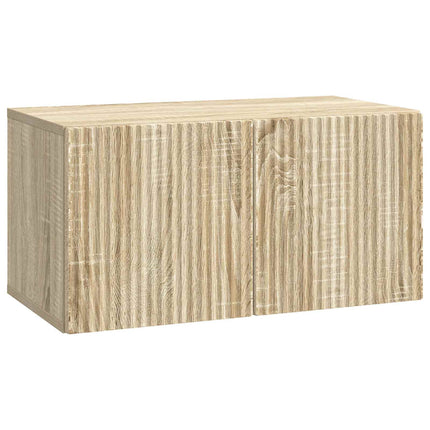 Væghængt TV-skab Sonoma-eg 59,5 x 31 x 30 cm Konstrueret træ
