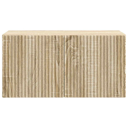 Væghængt TV-skab Sonoma-eg 59,5 x 31 x 30 cm Konstrueret træ