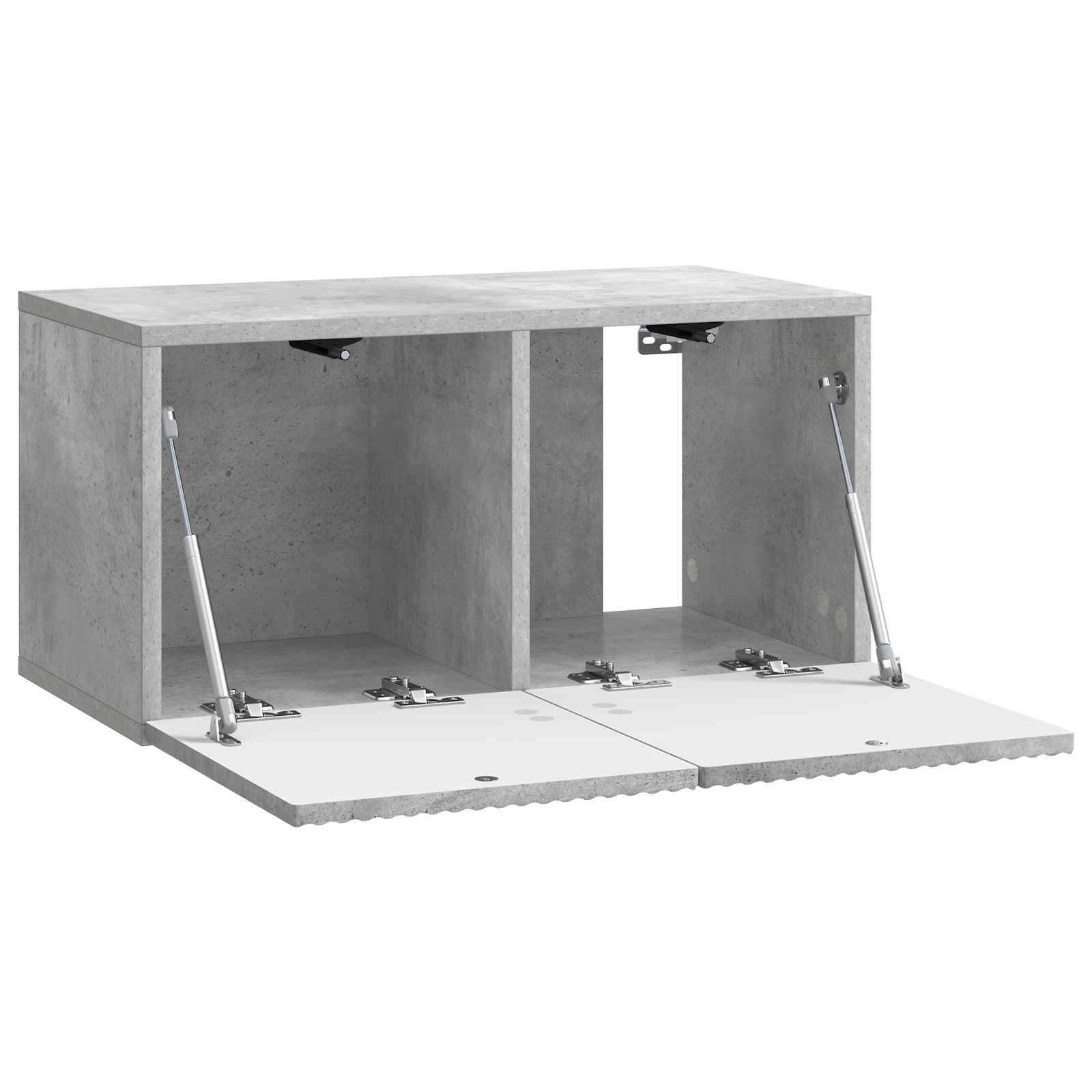Væghængt TV-skab Betongrå 59,5 x 31 x 30 cm Konstrueret træ