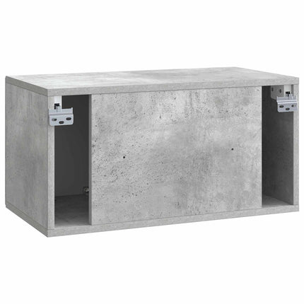 Væghængt TV-skab 59,5 x 31 x 30 cm Betongrå Konstrueret træ