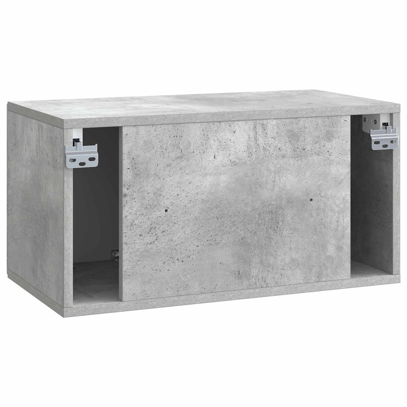 Væghængt TV-skab Betongrå 59,5 x 31 x 30 cm Konstrueret træ