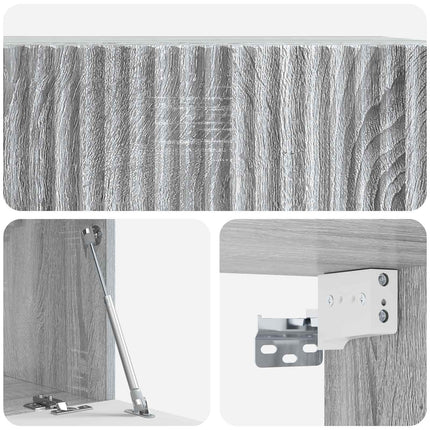 Væghængt TV-skab Vægmonteret Grå sonoma-eg 59,5 x 31 x 30 cm