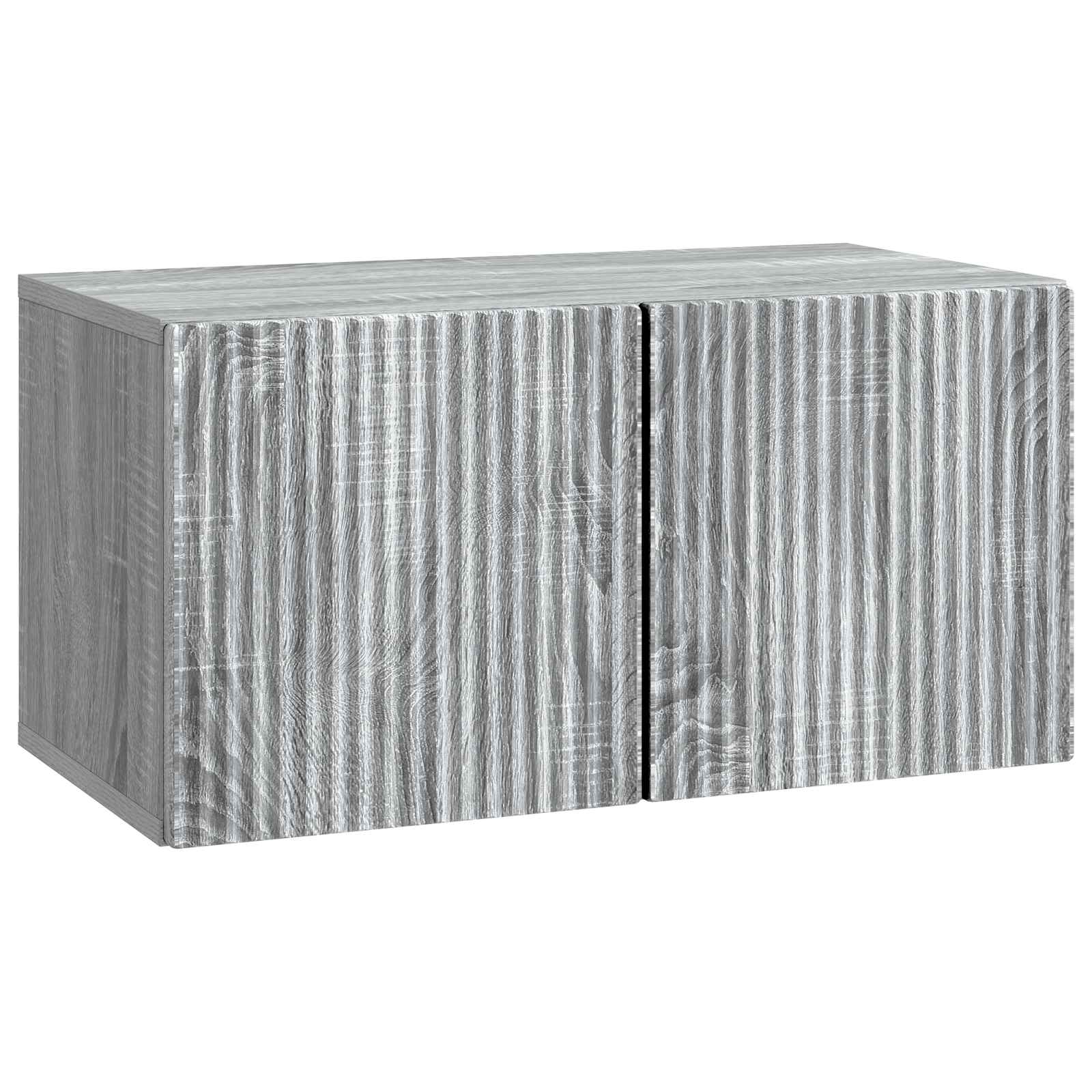 Væghængt TV-skab Vægmonteret Grå sonoma-eg 59,5 x 31 x 30 cm