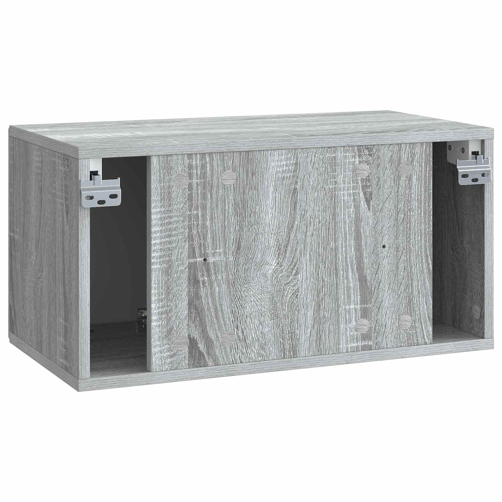 Væghængt TV-skab Vægmonteret Grå sonoma-eg 59,5 x 31 x 30 cm