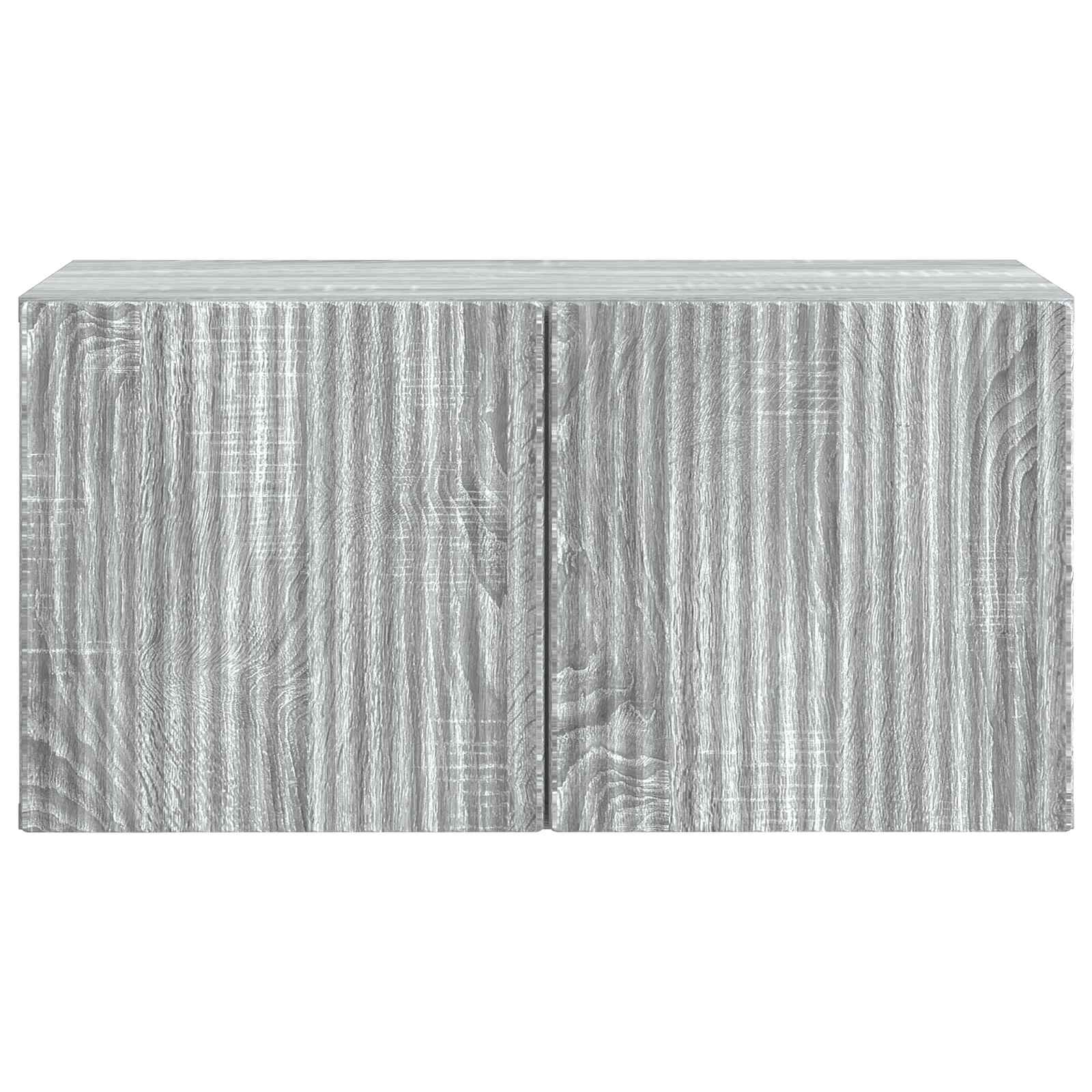 Væghængt TV-skab Vægmonteret Grå sonoma-eg 59,5 x 31 x 30 cm