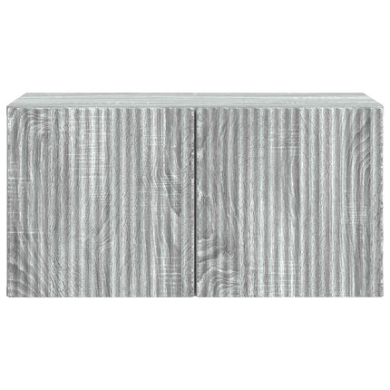 Væghængt TV-skab Vægmonteret Grå sonoma-eg 59,5 x 31 x 30 cm