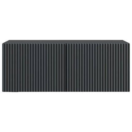 Væghængt TV-skab 78,5 x 31 x 30 cm Sort Konstrueret træ