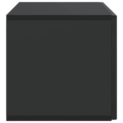 Væghængt TV-skab 78,5 x 31 x 30 cm Sort Konstrueret træ