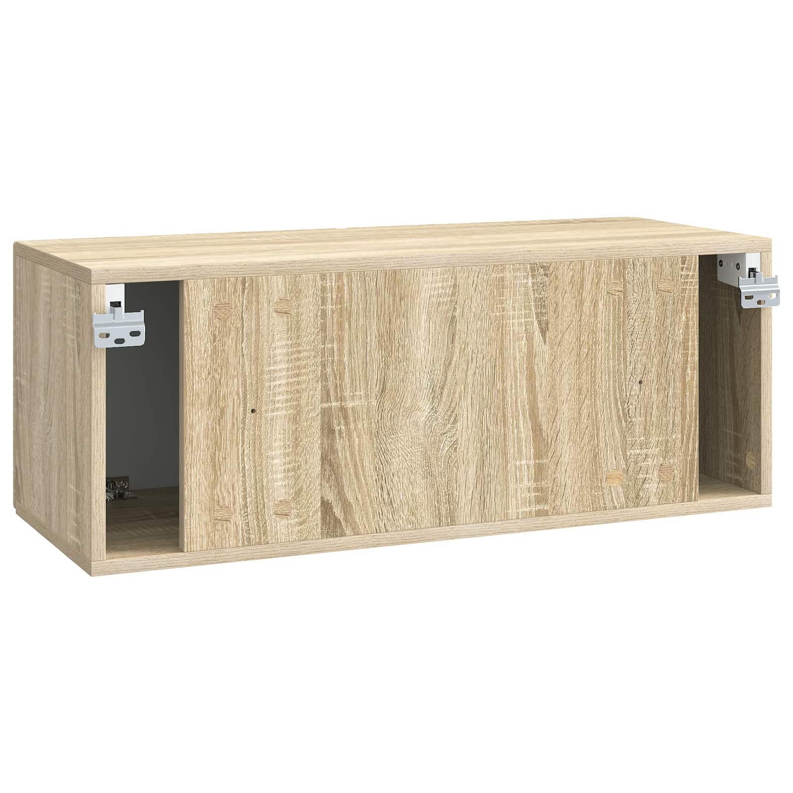 Væghængt TV-skab Sonoma-eg 78,5 x 31 x 30 cm Konstrueret træ