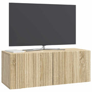Væghængt TV-skab Sonoma-eg 78,5 x 31 x 30 cm Konstrueret træ