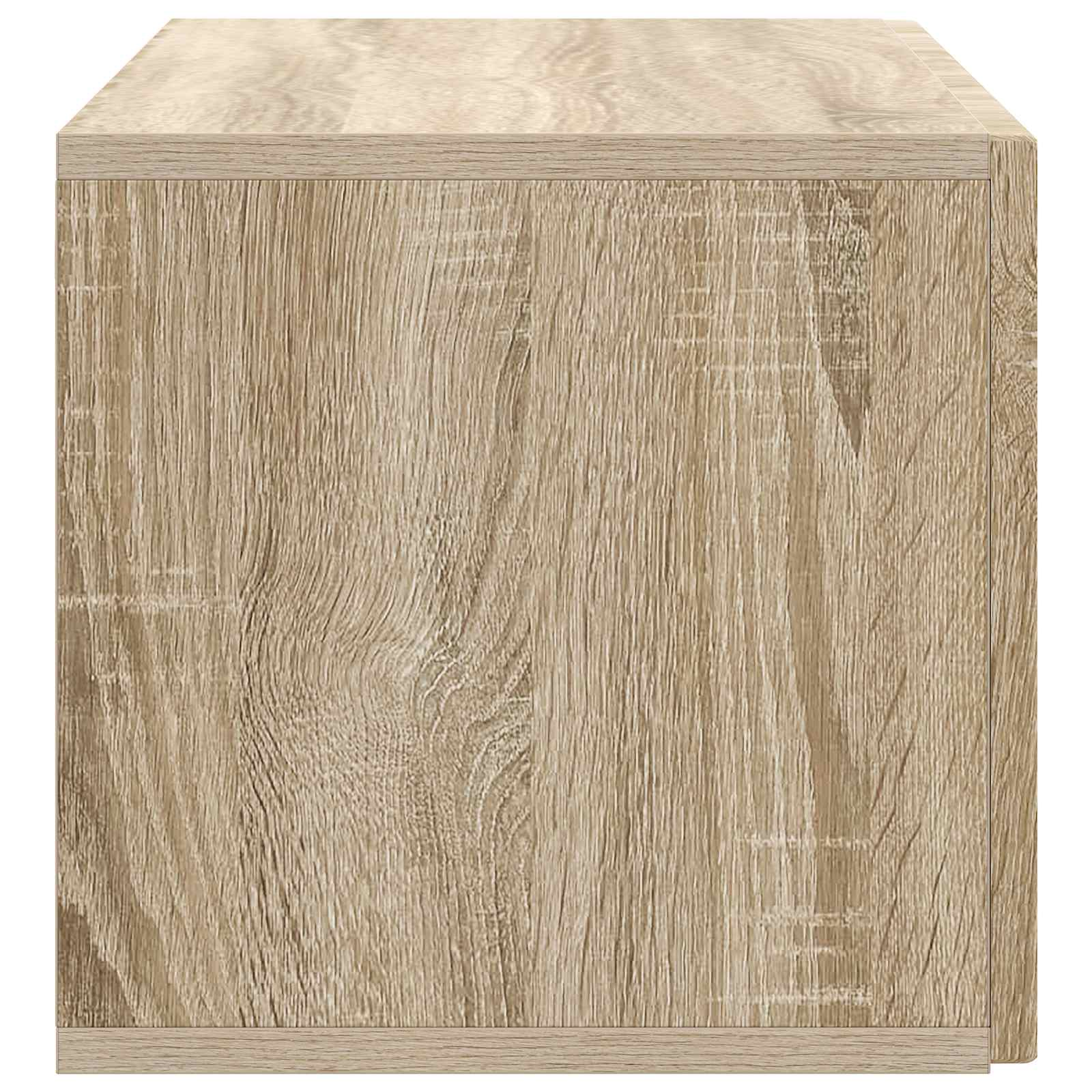 Væghængt TV-skab Sonoma-eg 78,5 x 31 x 30 cm Konstrueret træ
