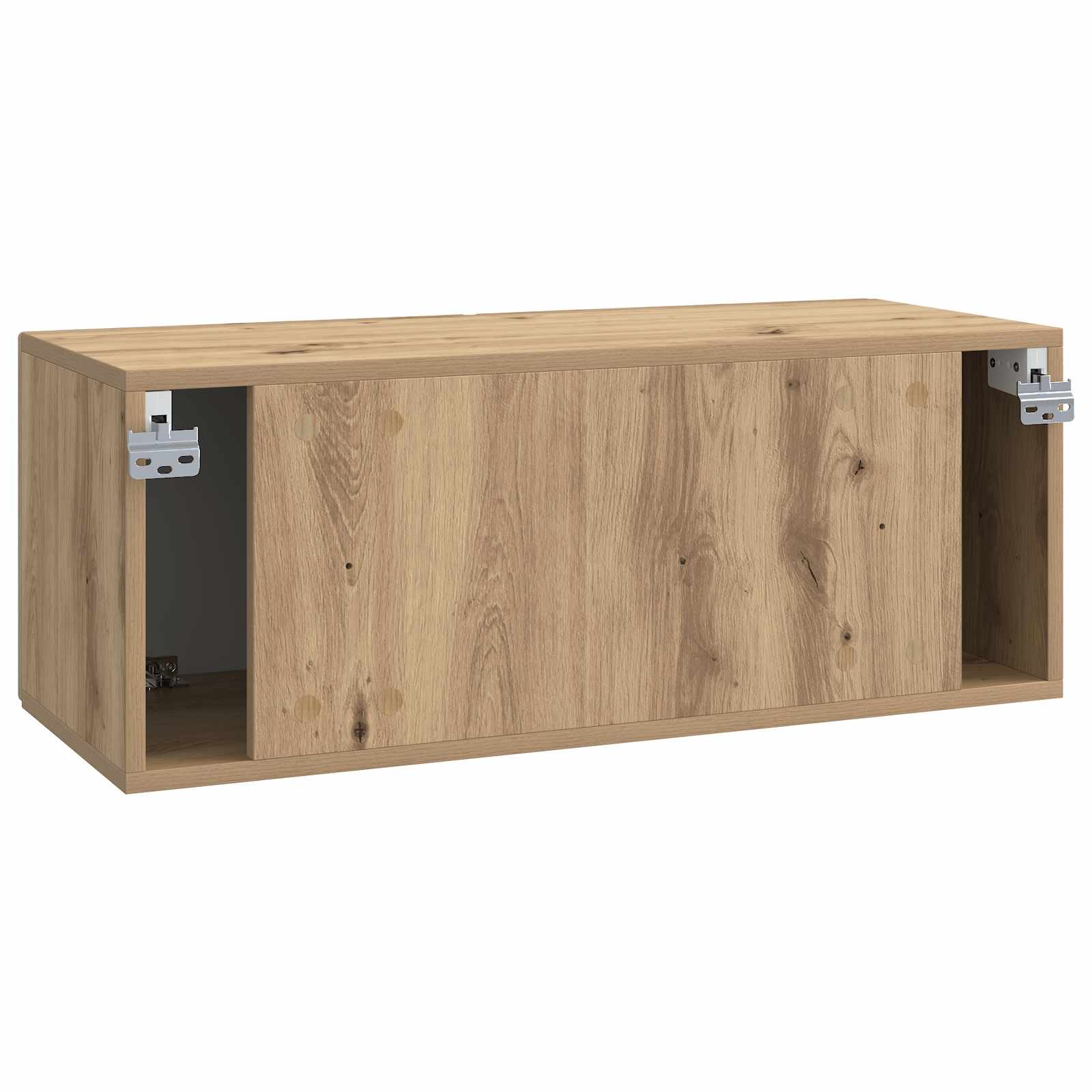 Væghængt TV-skab Artisan-eg 78,5 x 31 x 30 cm Konstrueret træ