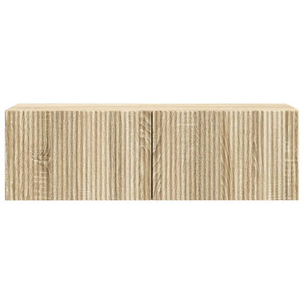 Væghængt TV-skab 98 x 31 x 30 cm Sonoma-eg Konstrueret træ